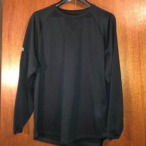 Majestic hunter green batting practice pullover